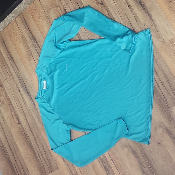 COLUMBIA Green Tidal Tee PFG OMNI-SHADE Long Sleeve Fish Shirt - Picture 2 of 11